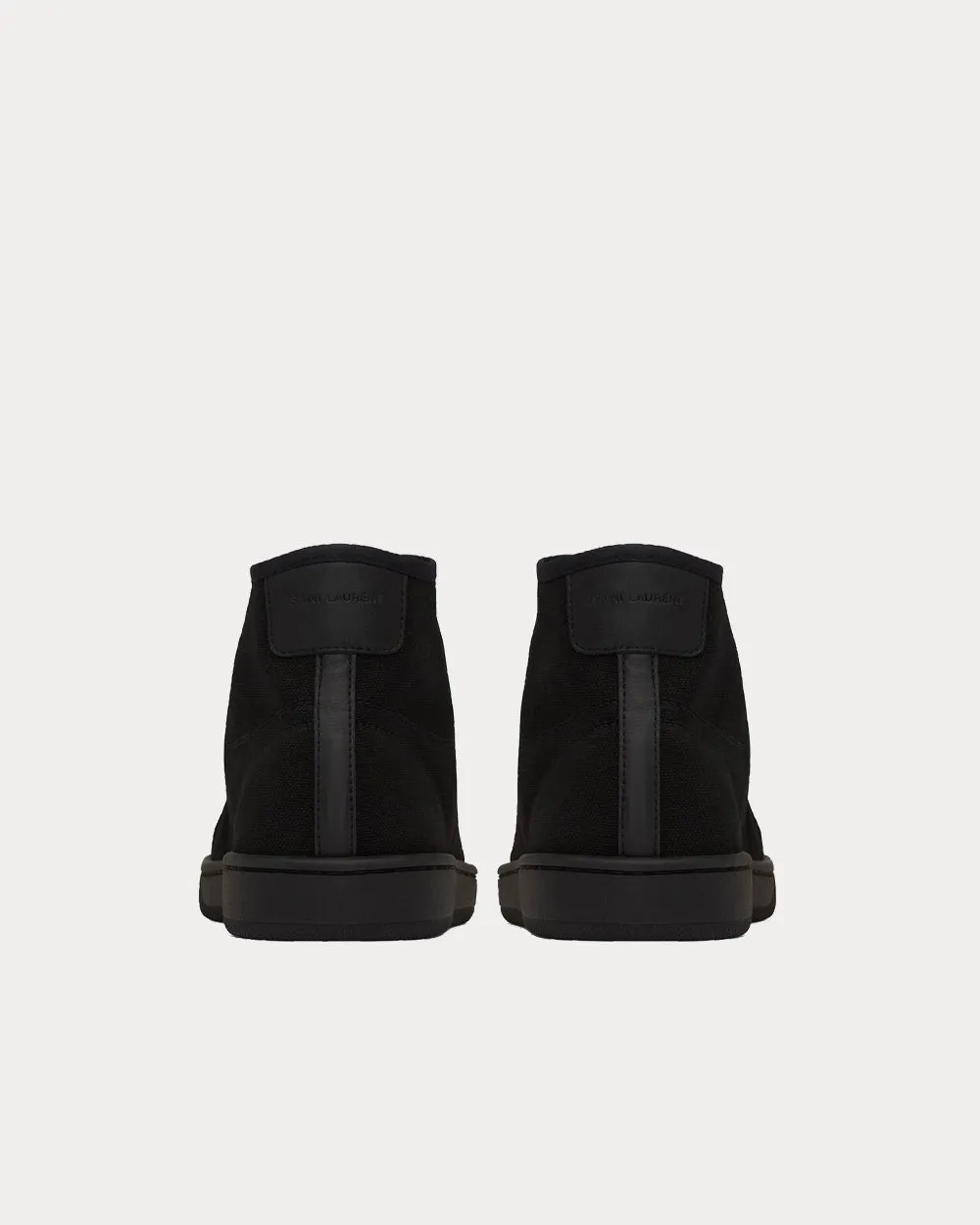 Court Classic Sl/39 Canvas And Leather Black High Top Sneakers