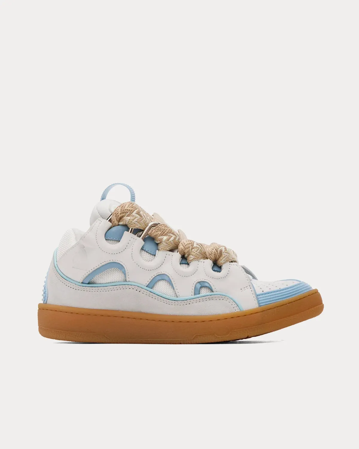 Curb Blue / White Low Top Sneakers