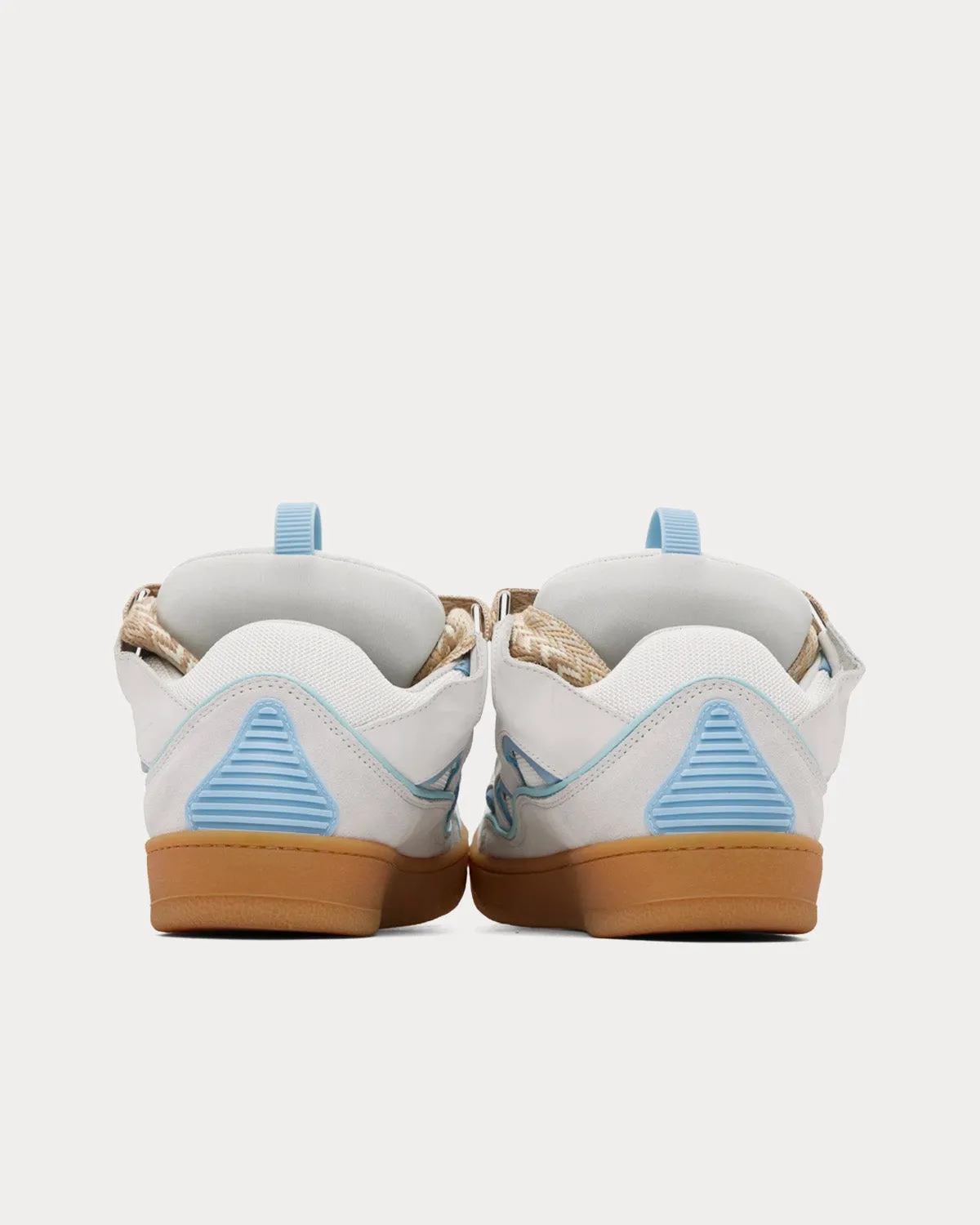 Curb Blue / White Low Top Sneakers