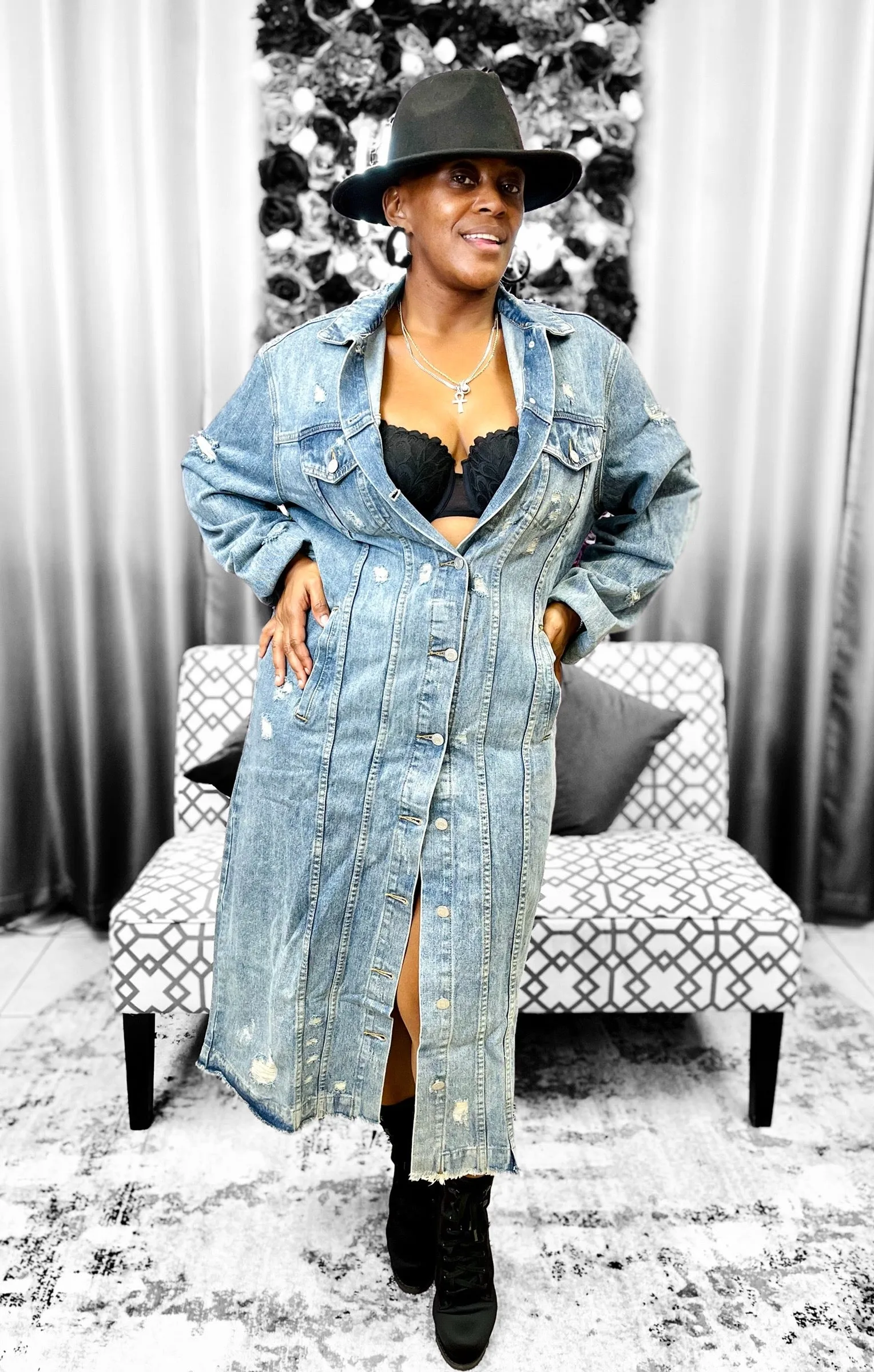 Distressed Jacket - Denim