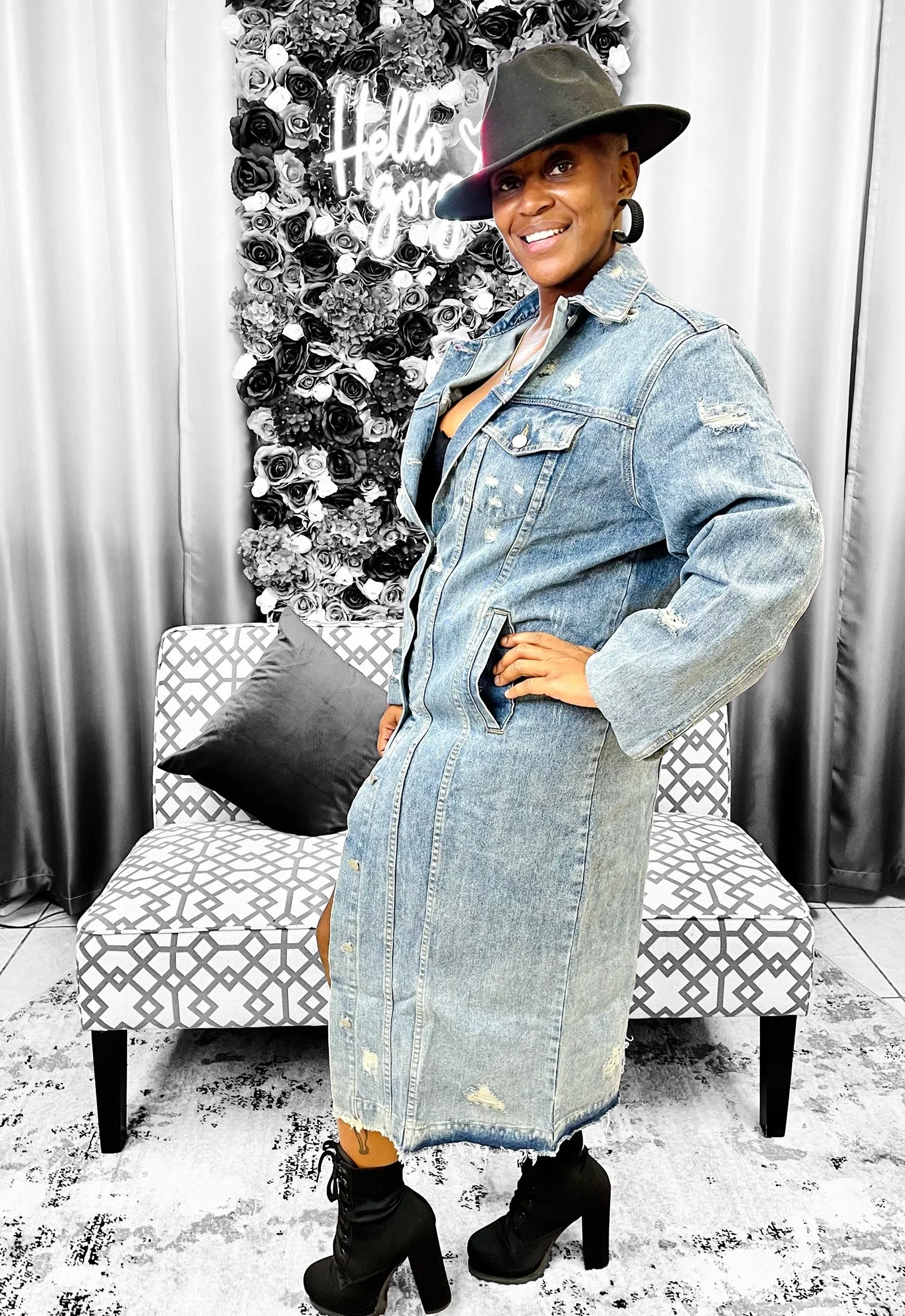 Distressed Jacket - Denim