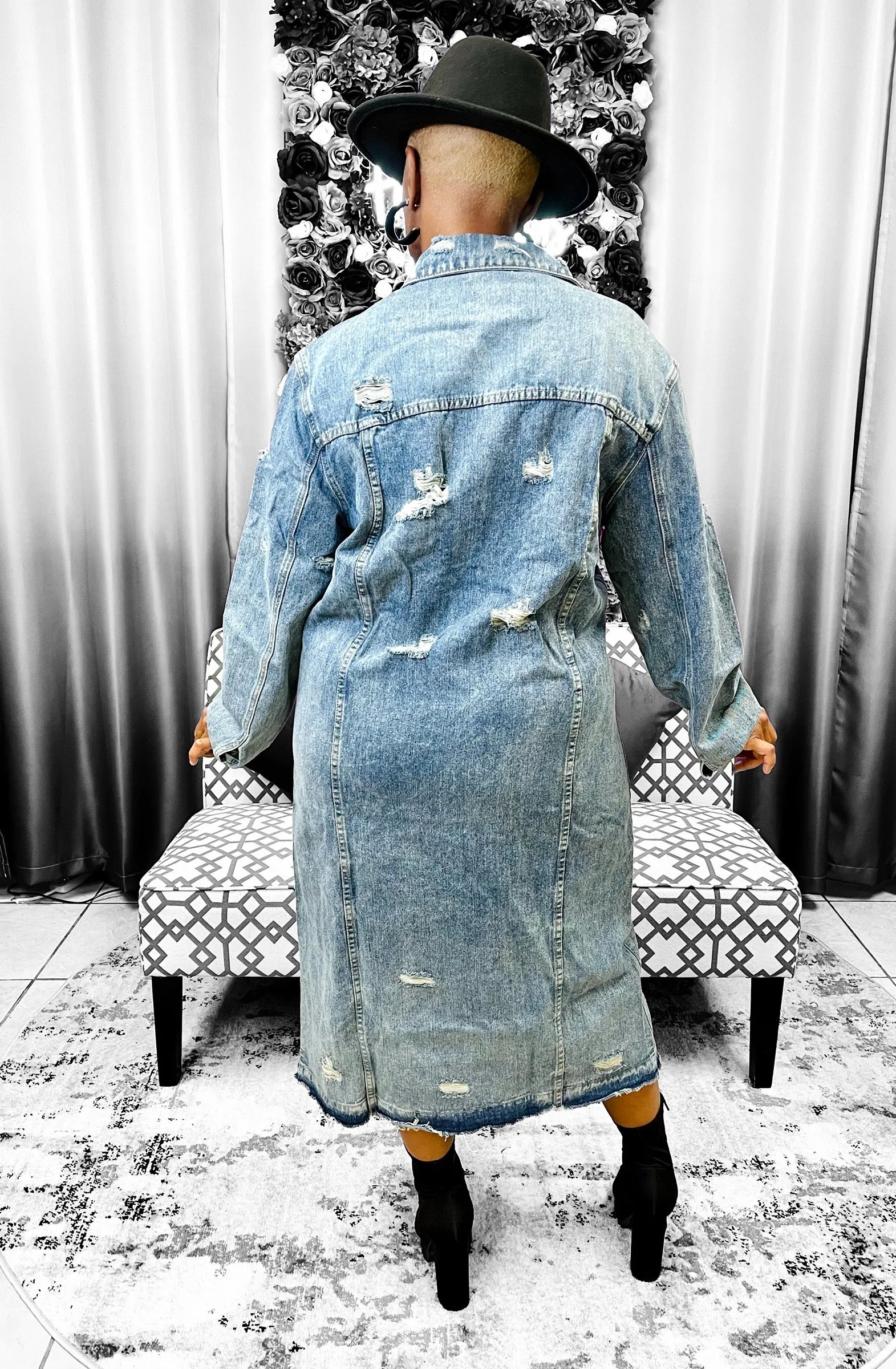 Distressed Jacket - Denim