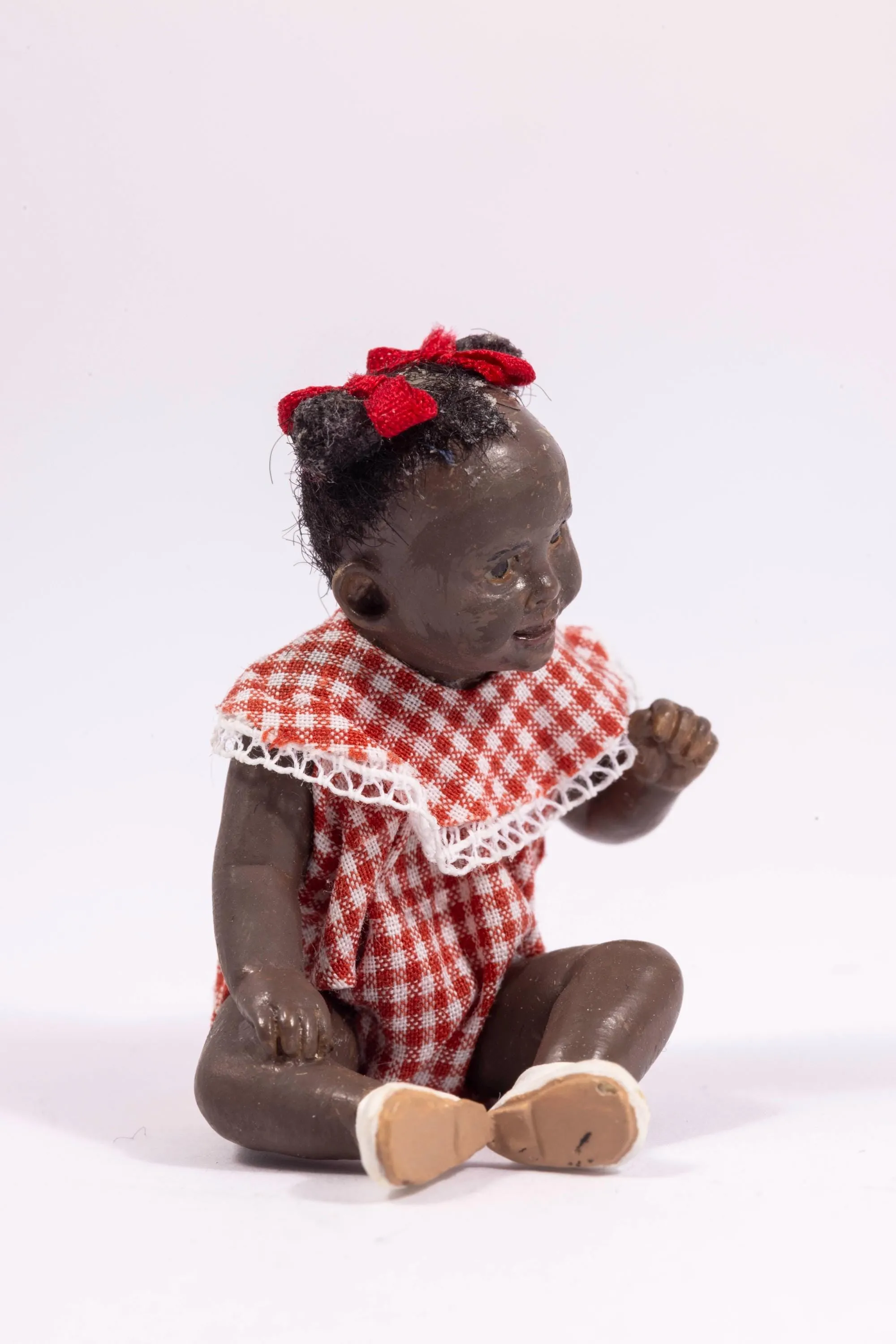 Dollhouse Miniature ~ Susan Scogin African American Baby Girl Doll