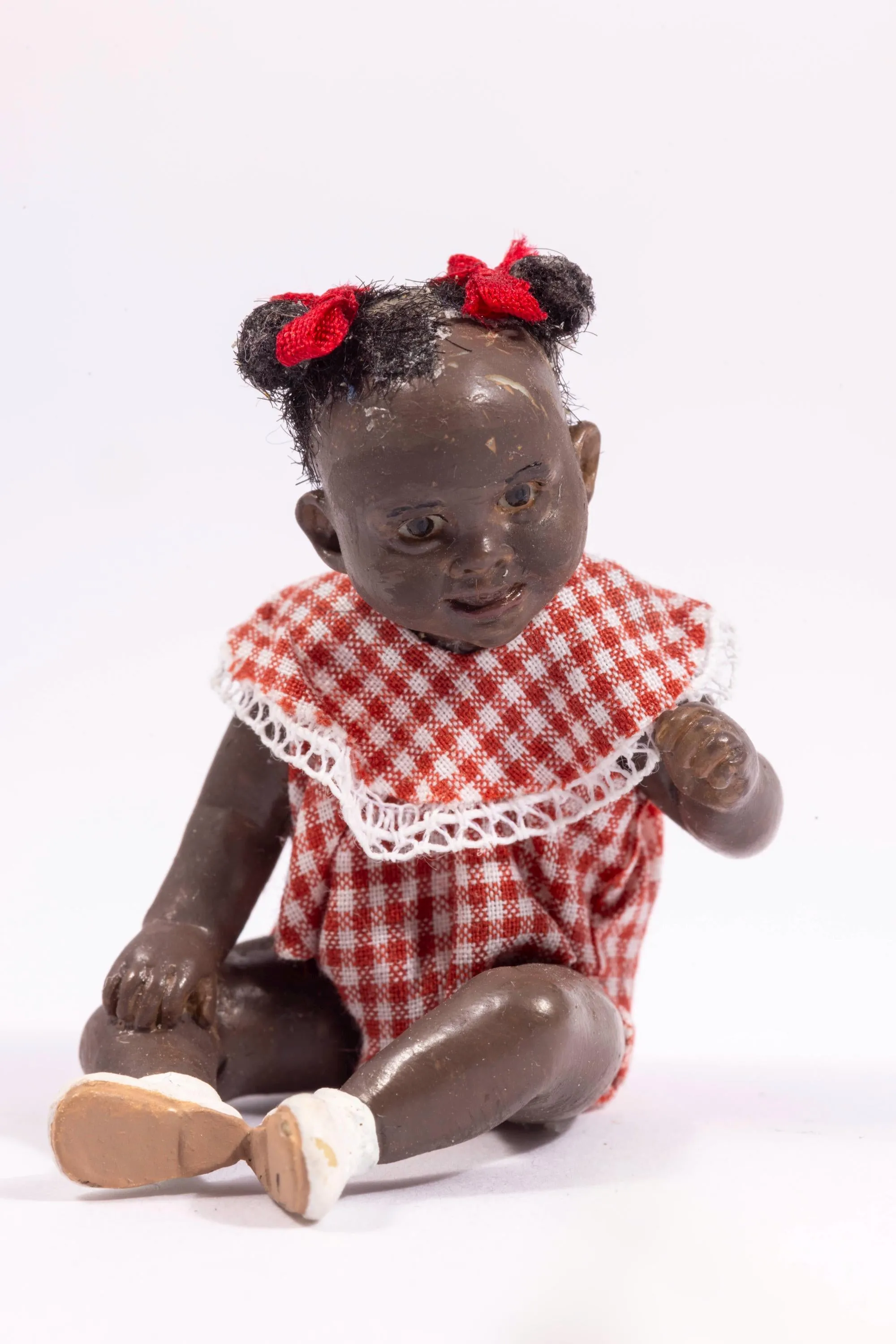 Dollhouse Miniature ~ Susan Scogin African American Baby Girl Doll