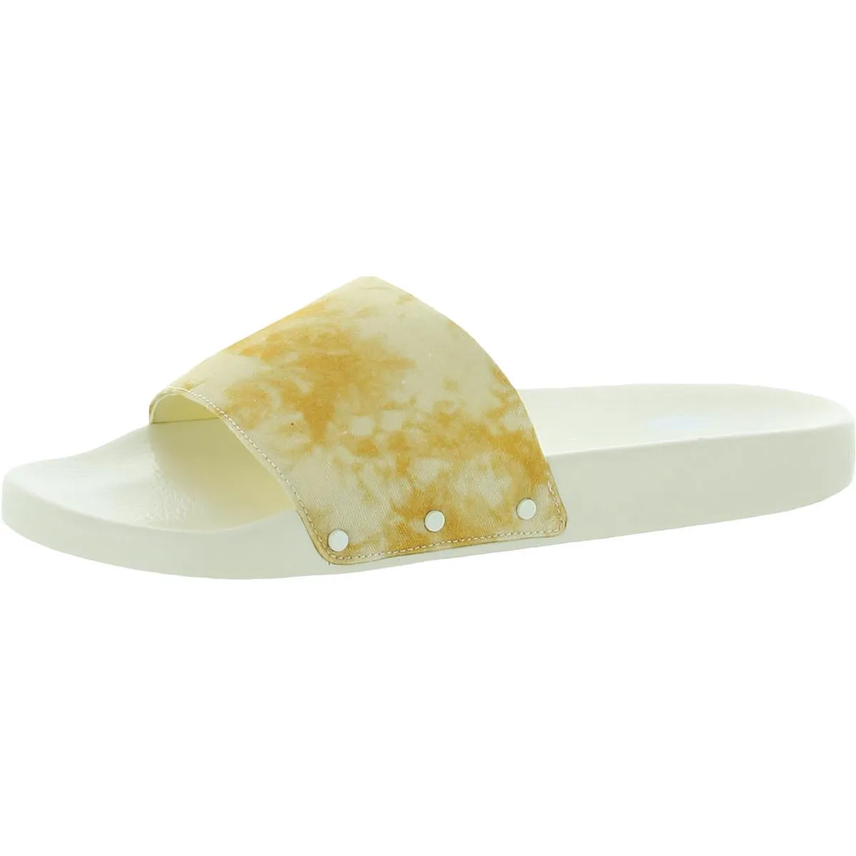 Dr. Scholl's Shoes Womens Pisces Canvas Slip-On Slide Sandals