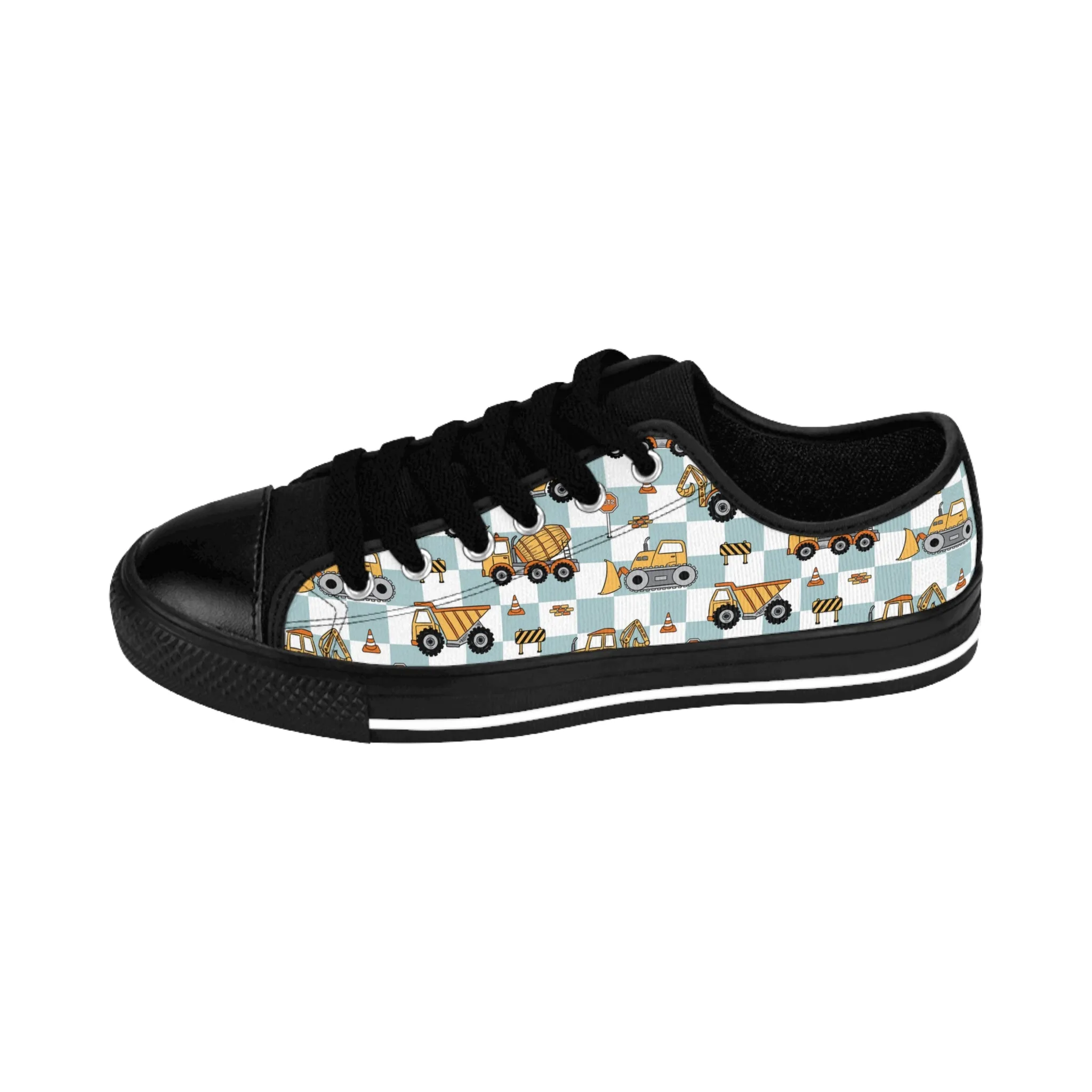 Dumpster Truck and Construction Women's Sneakers