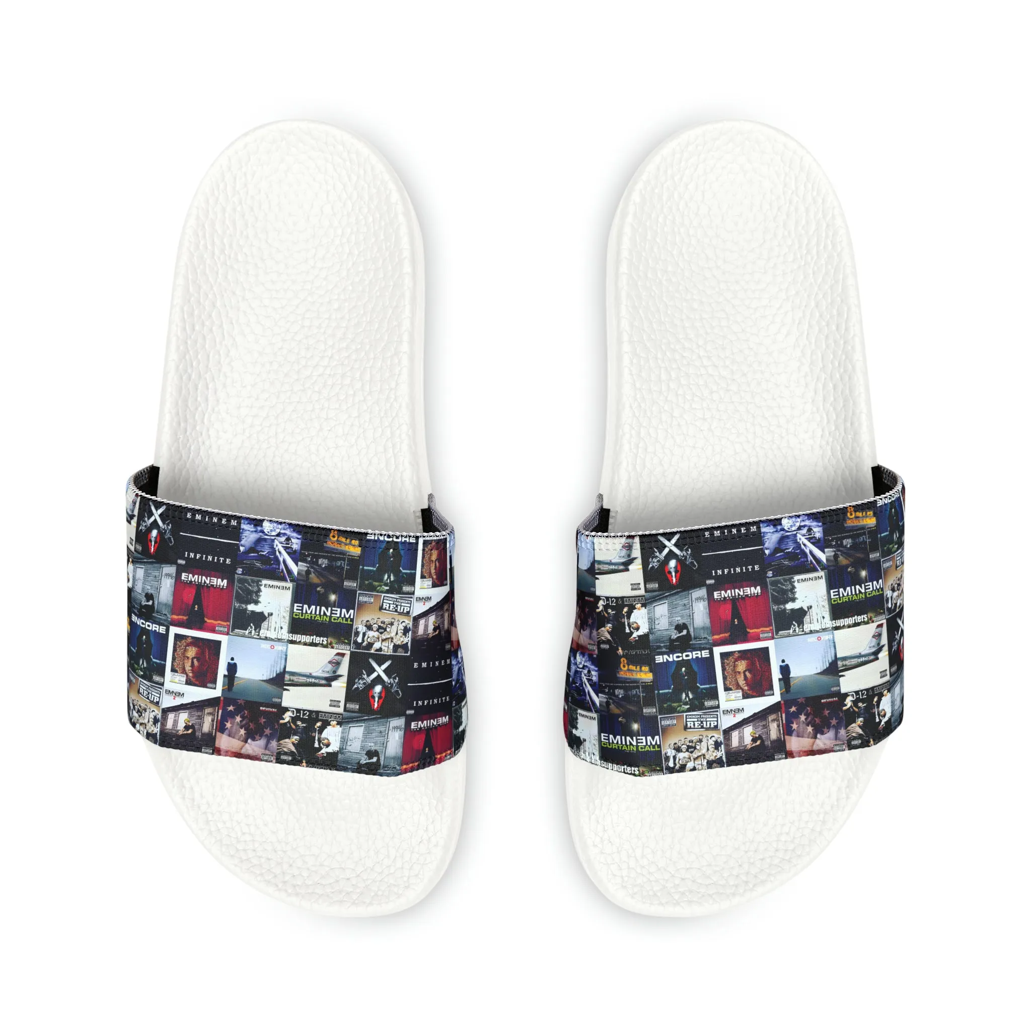 Eminem Album Art Cover Collage Youth Slide Sandals