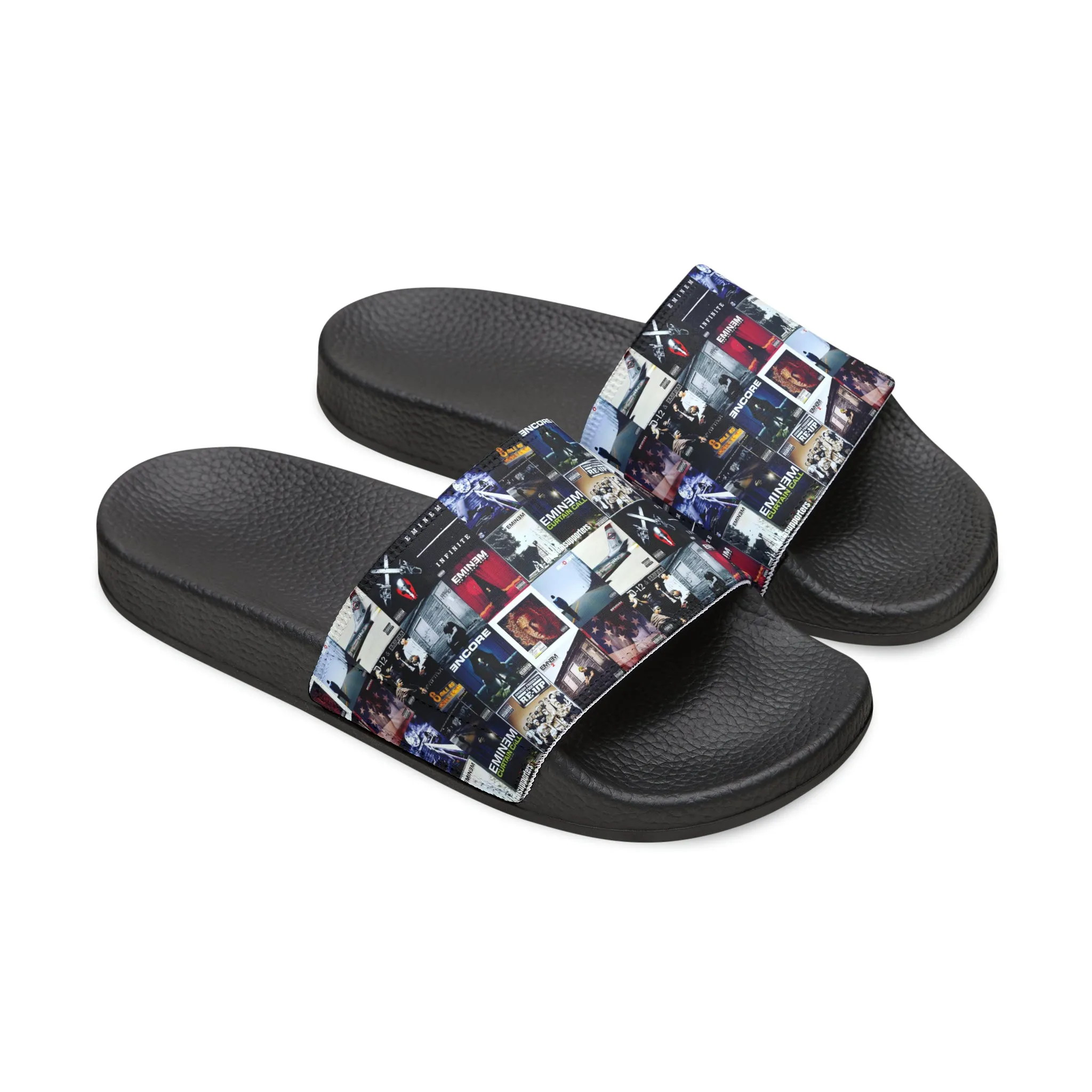 Eminem Album Art Cover Collage Youth Slide Sandals