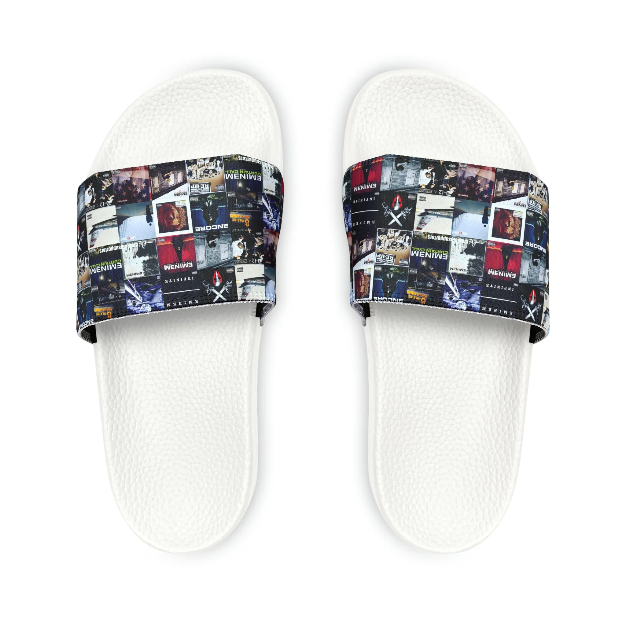 Eminem Album Art Cover Collage Youth Slide Sandals