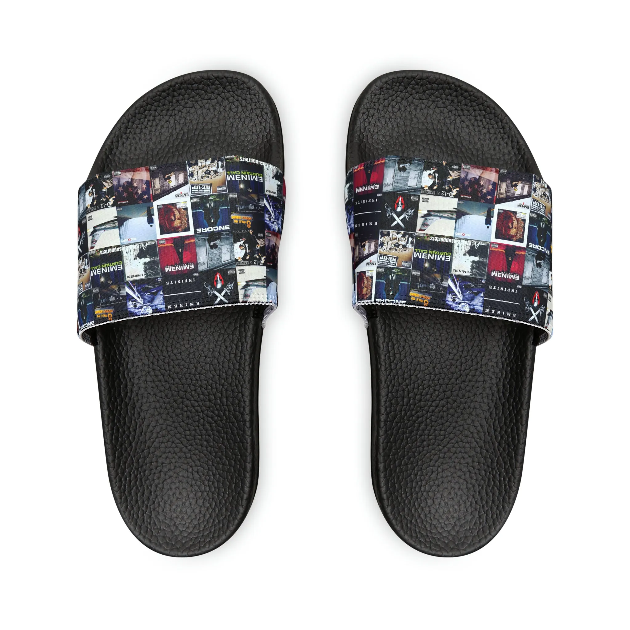 Eminem Album Art Cover Collage Youth Slide Sandals