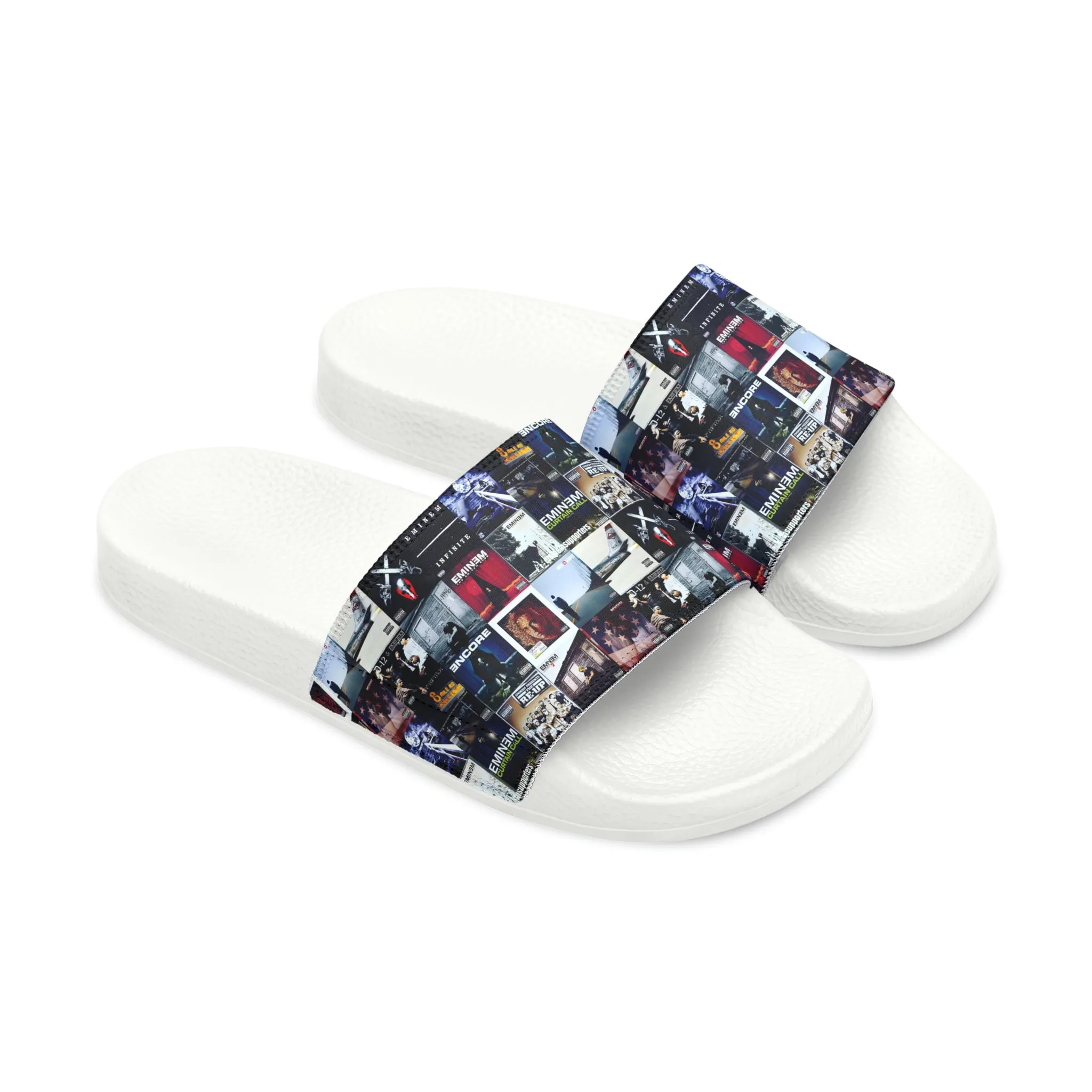Eminem Album Art Cover Collage Youth Slide Sandals