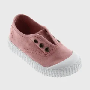 English Washed Canvas No Laces: Nude
