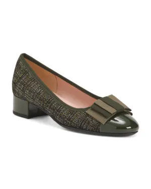 FERCA 81 Made In Italy Leather Bow Heels