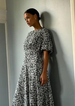 Floral Midi Dress | LR-CASSIE-2 | LEVETE ROOM