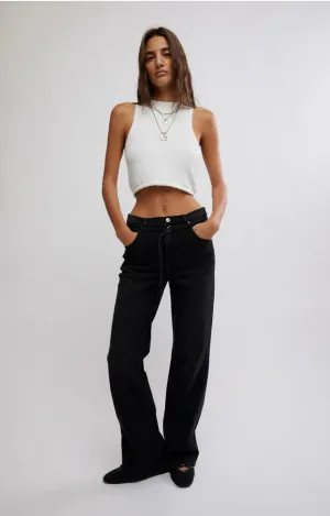 Free people Sabine Slim A Line Jean in Smokeshow