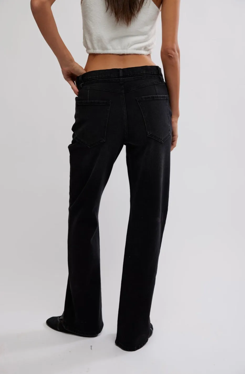 Free people Sabine Slim A Line Jean in Smokeshow