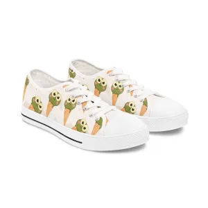 Frog Ice Cream Women's Low Top Sneakers