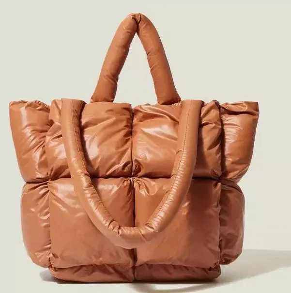 Fun & Futuristic Puffy Handbag