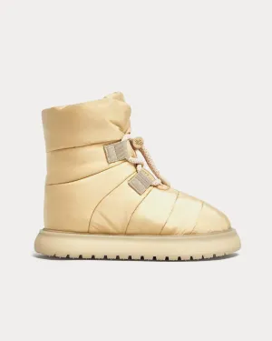 Gaia Pull Beige Ankle Boots