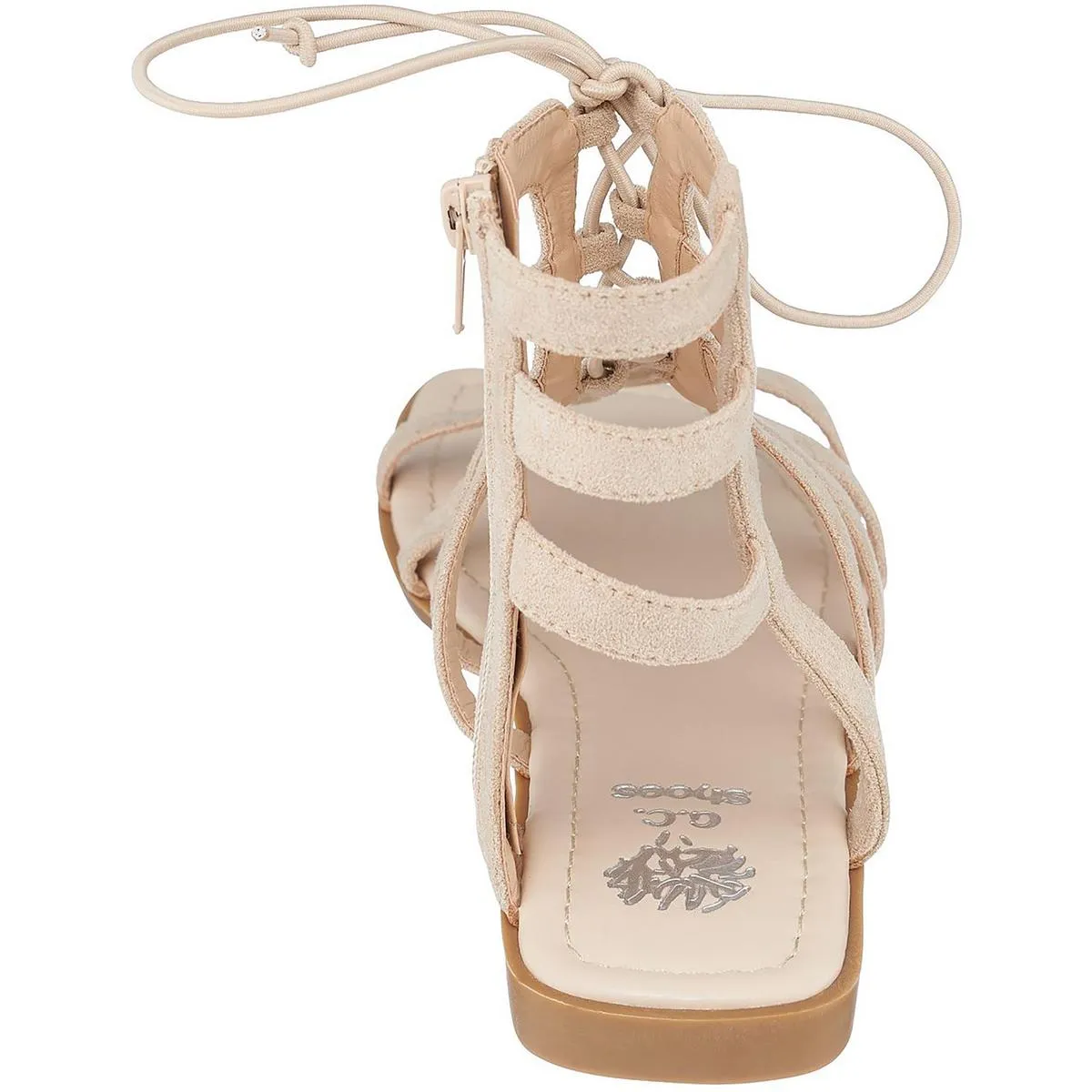 G.C. Shoes Womens Squae Man Made Gladiator Sandals