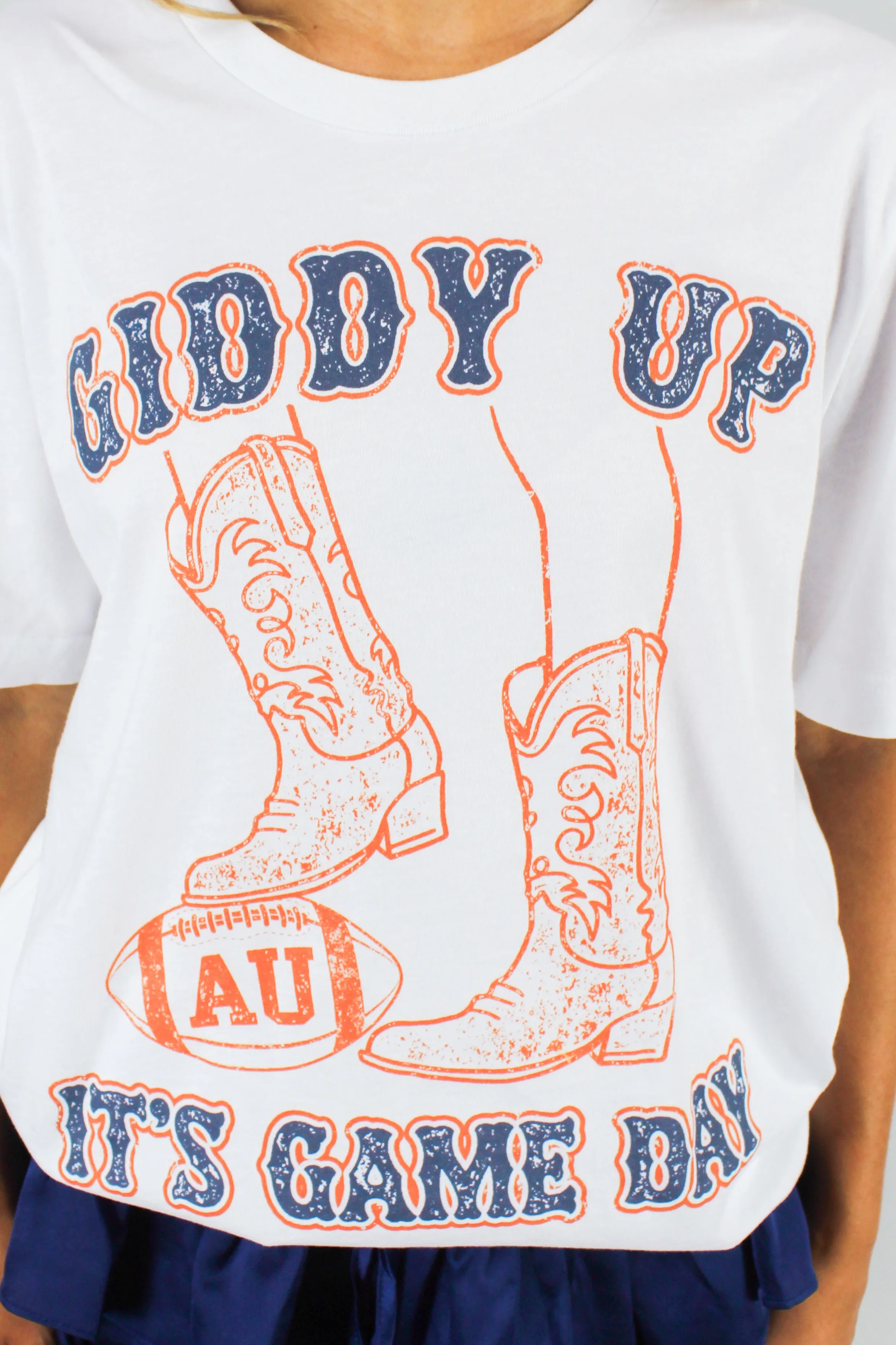 Giddy Up for Game Day Oversized Tee