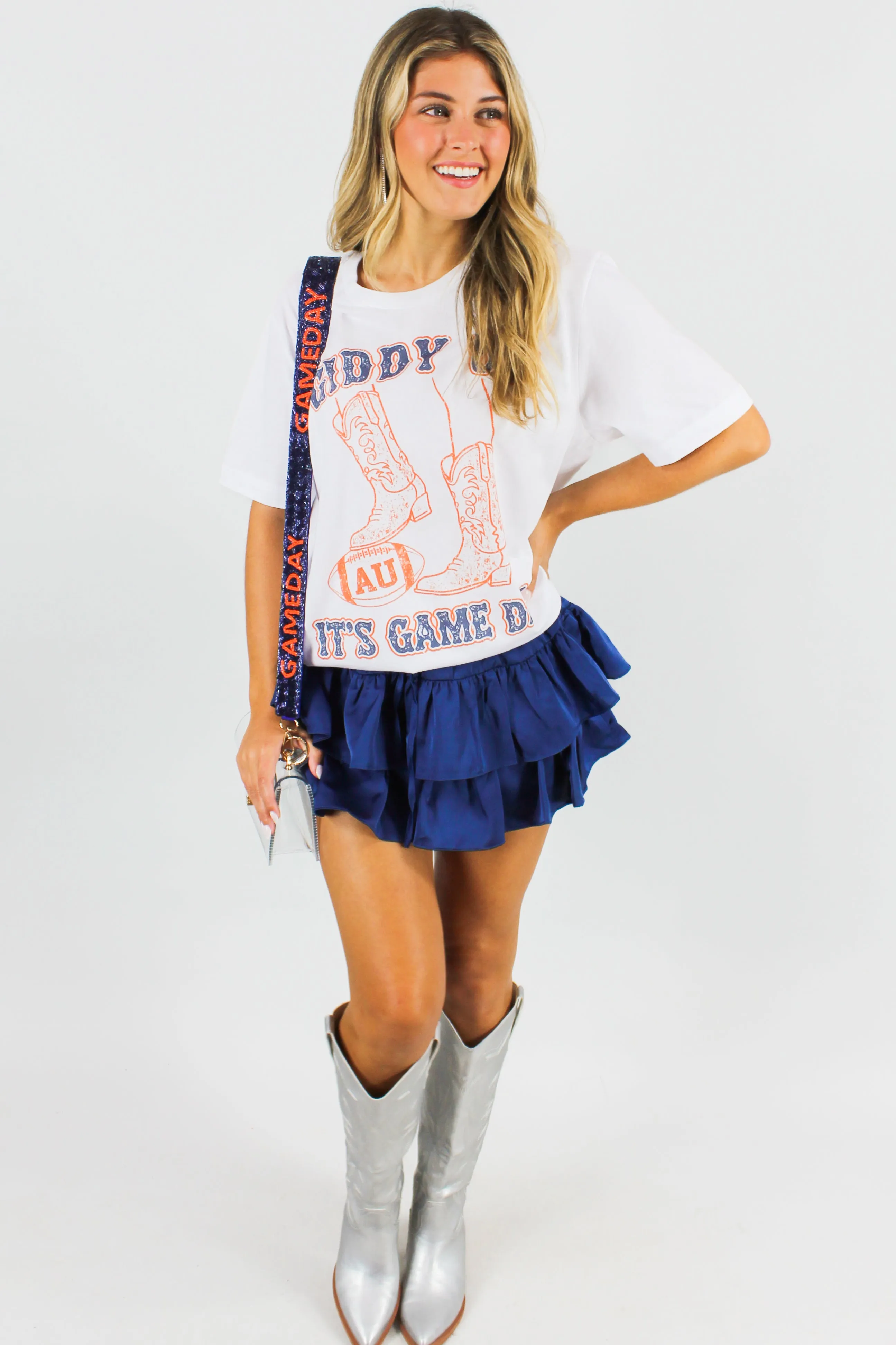 Giddy Up for Game Day Oversized Tee