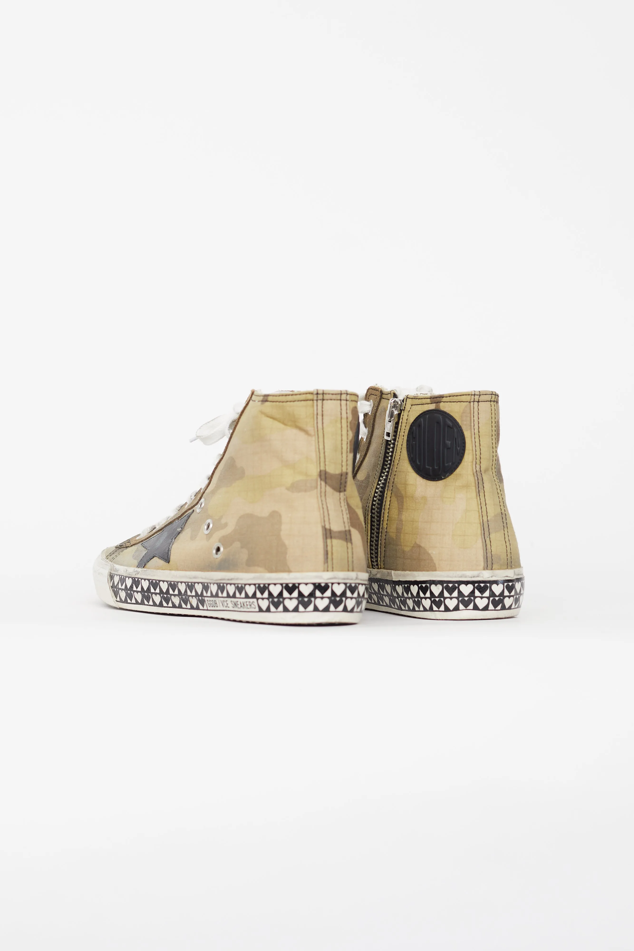 Green Camo Canvas Francy Sneaker
