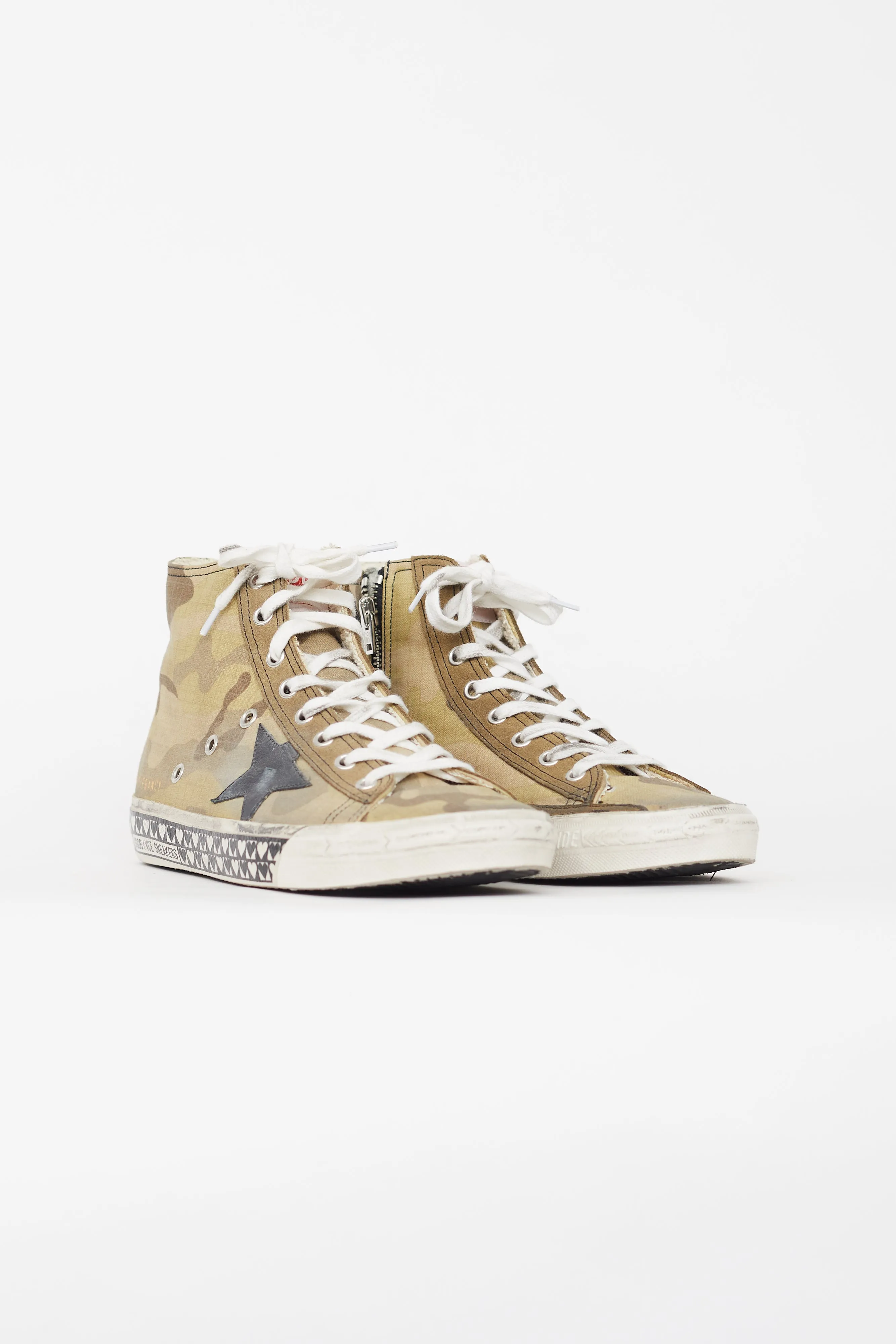 Green Camo Canvas Francy Sneaker