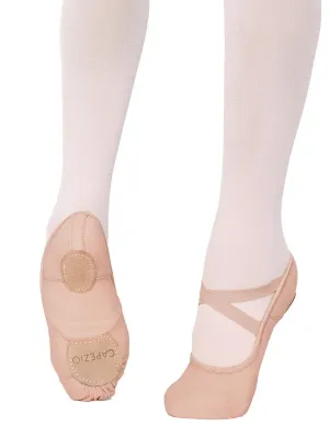 Hanami Canvas Split Sole Ballet Slipper in Beige