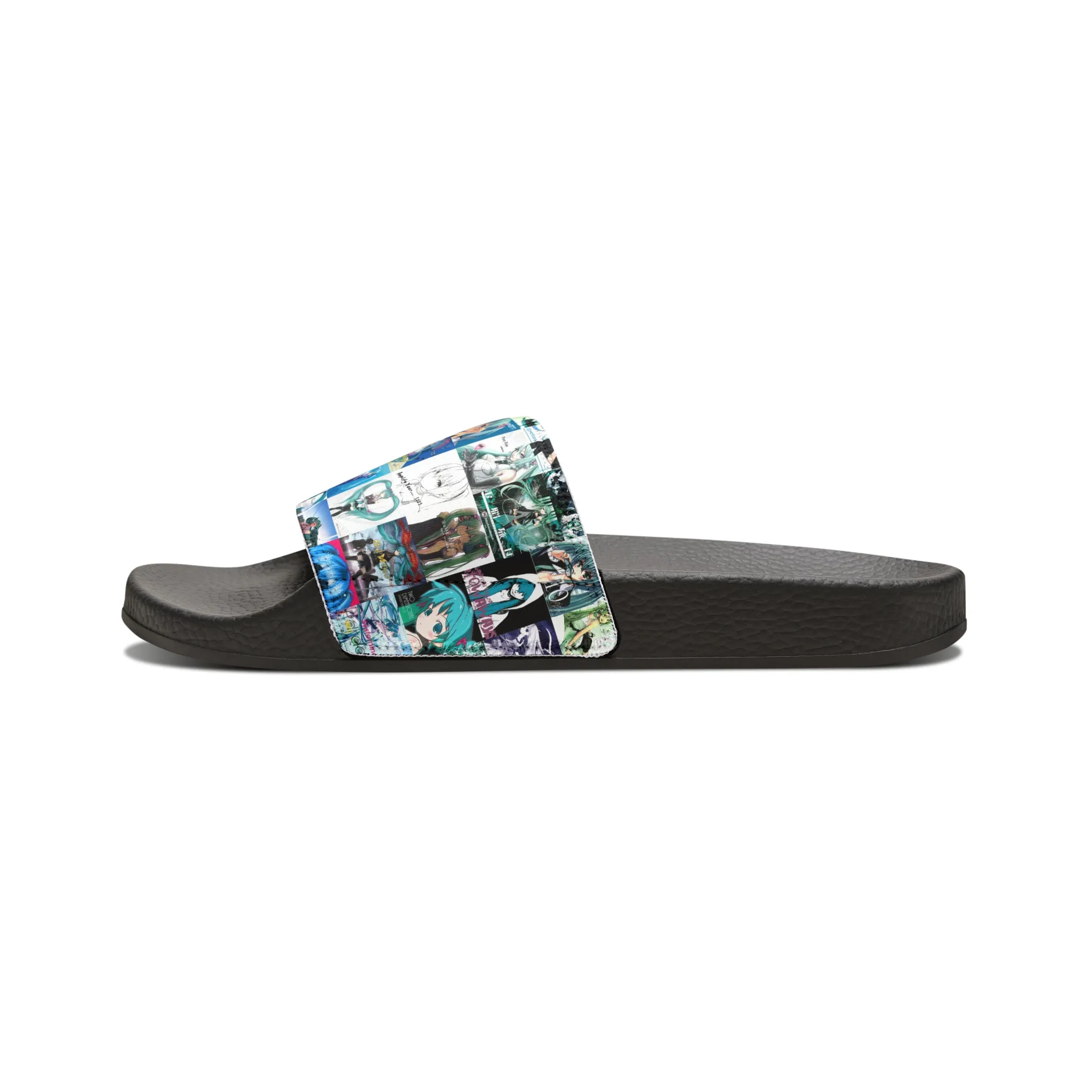 Hatsune Miku Album Cover Collage Youth Slide Sandals