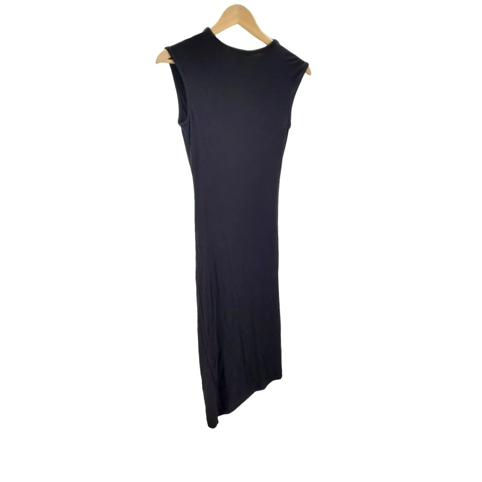 HAUTE MONDE Dress Ruched side Little black Sleeveless Bodycon