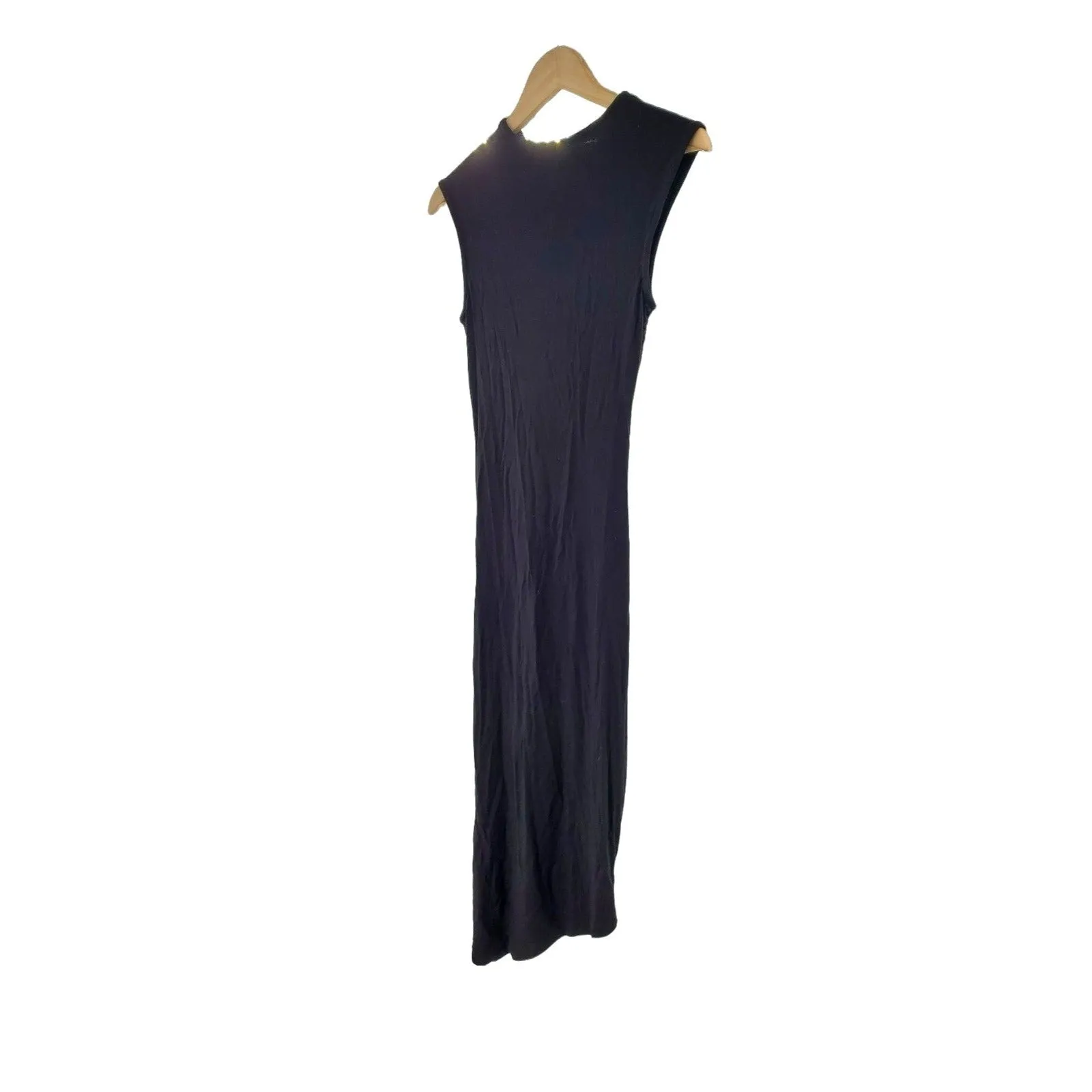 HAUTE MONDE Dress Ruched side Little black Sleeveless Bodycon