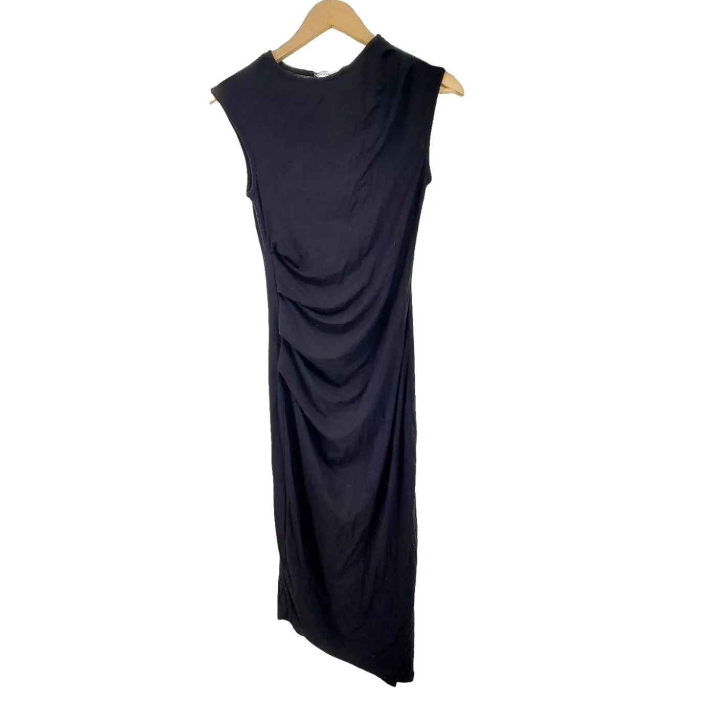 HAUTE MONDE Dress Ruched side Little black Sleeveless Bodycon