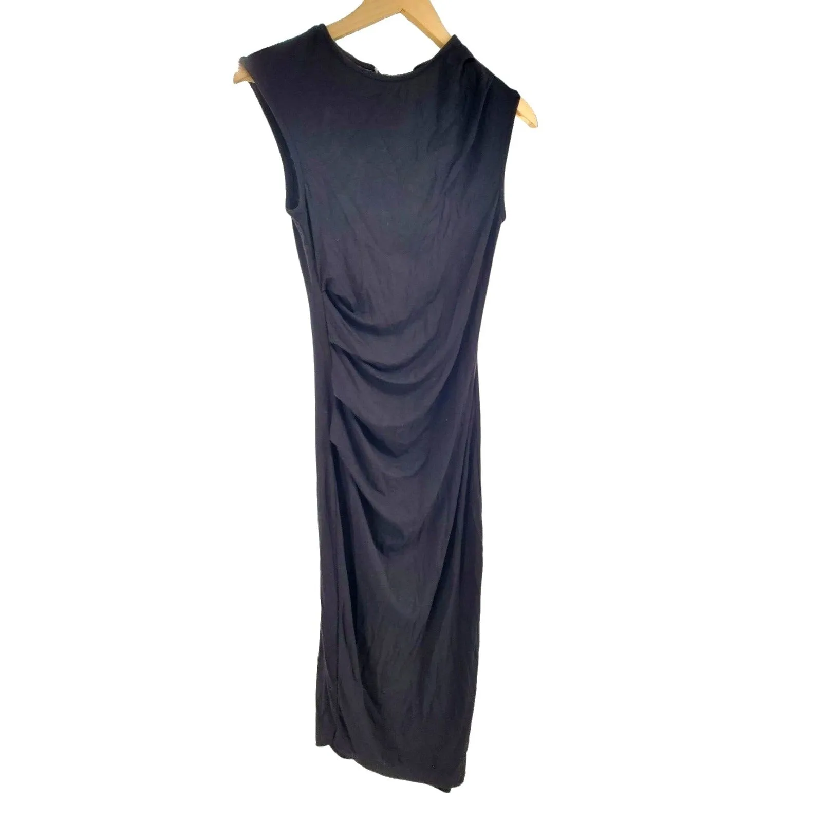 HAUTE MONDE Dress Ruched side Little black Sleeveless Bodycon