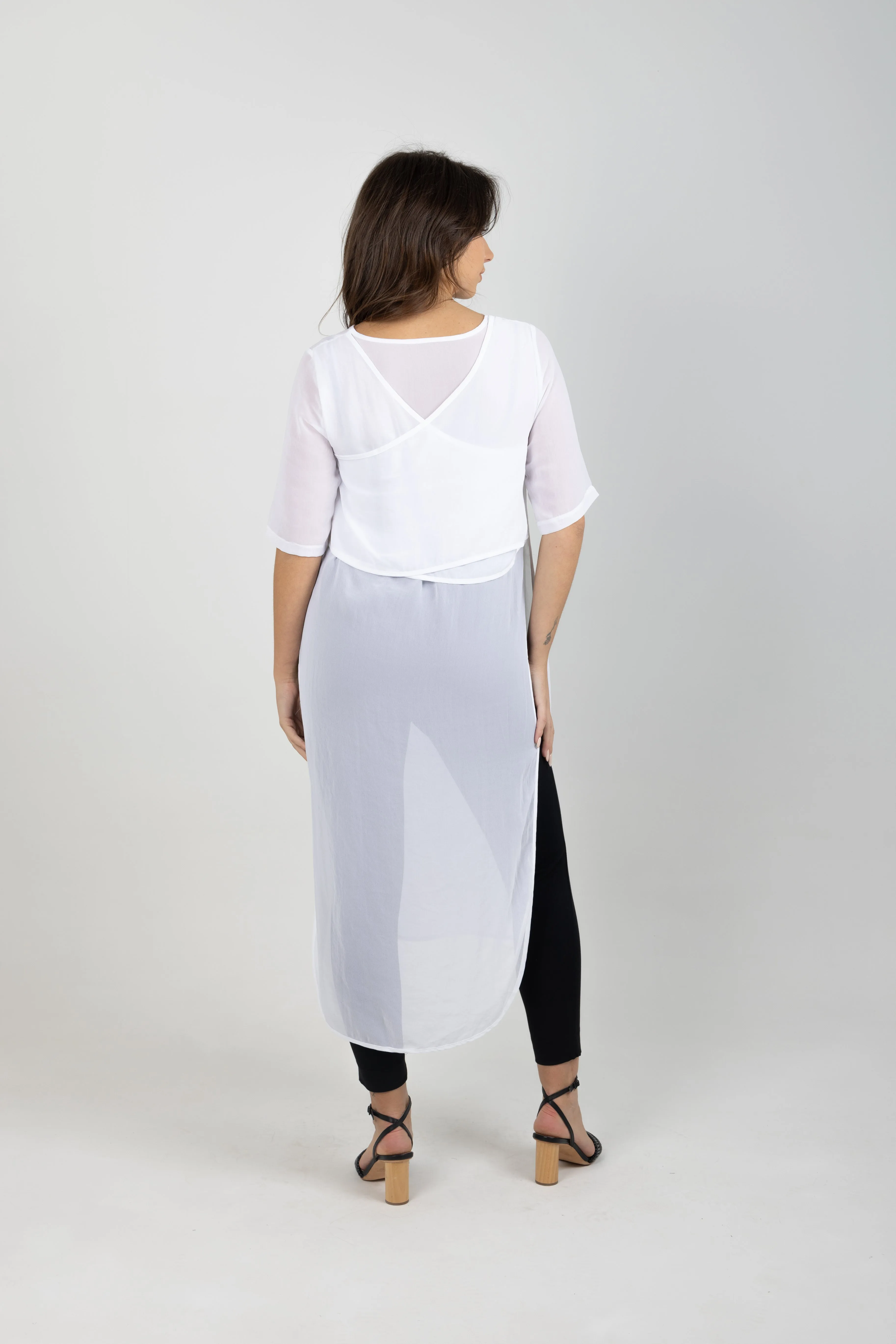 HAZEEL TABARD WHITE