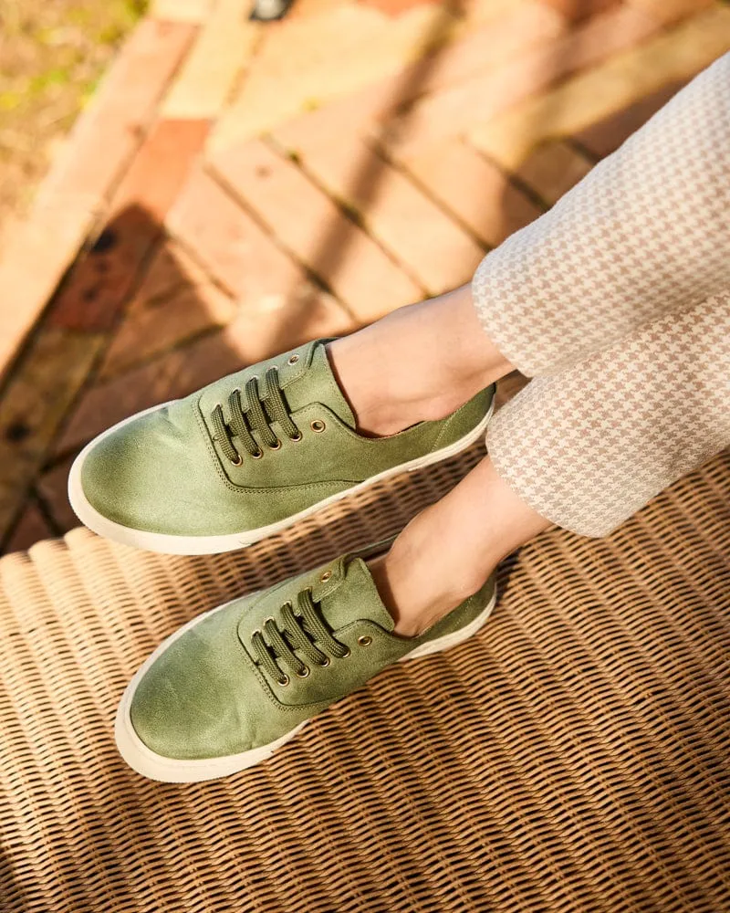 Heart Recycled Vegan Lightweight Sneakers | Sage