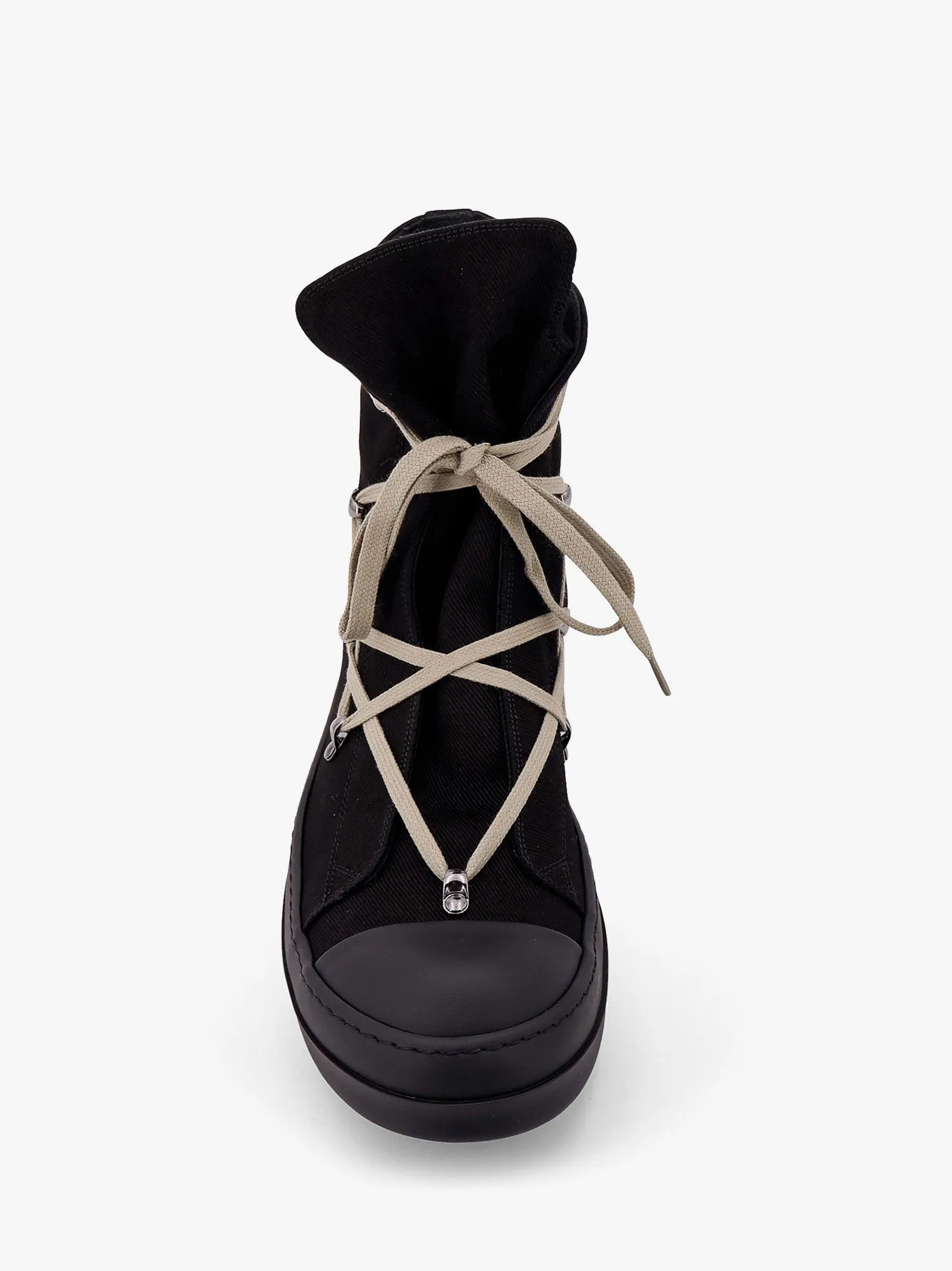 High-top canvas sneakers