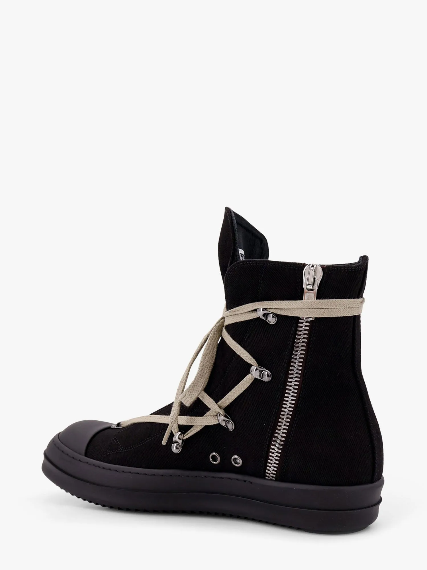High-top canvas sneakers