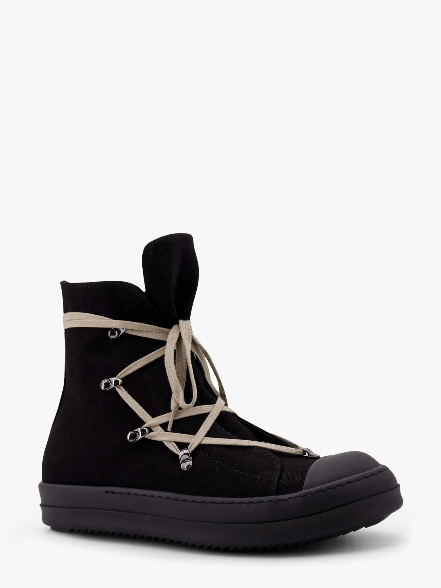 High-top canvas sneakers