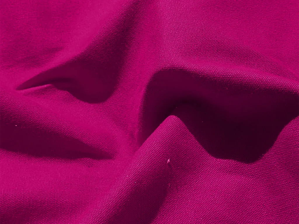 Hot Pink Plain Heavy Cotton Canvas Fabric (Wholesale)