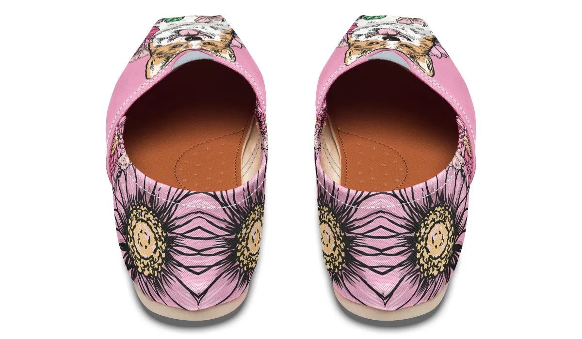 Illustrated Corgi Casual Shoes