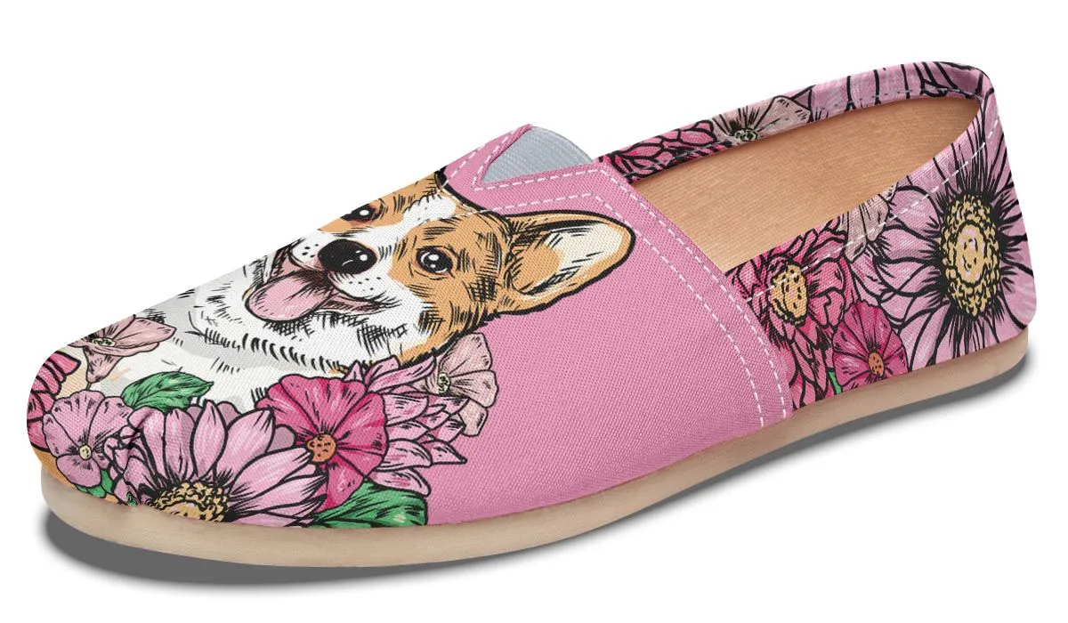 Illustrated Corgi Casual Shoes