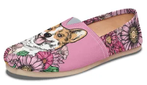 Illustrated Corgi Casual Shoes