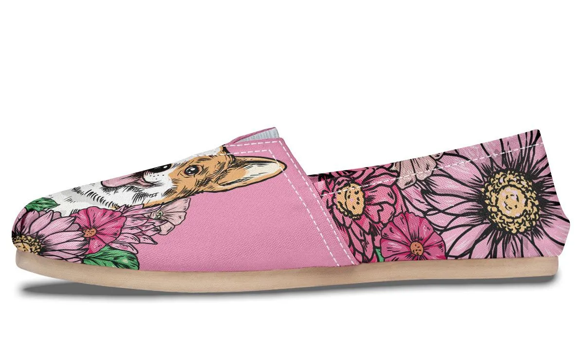 Illustrated Corgi Casual Shoes