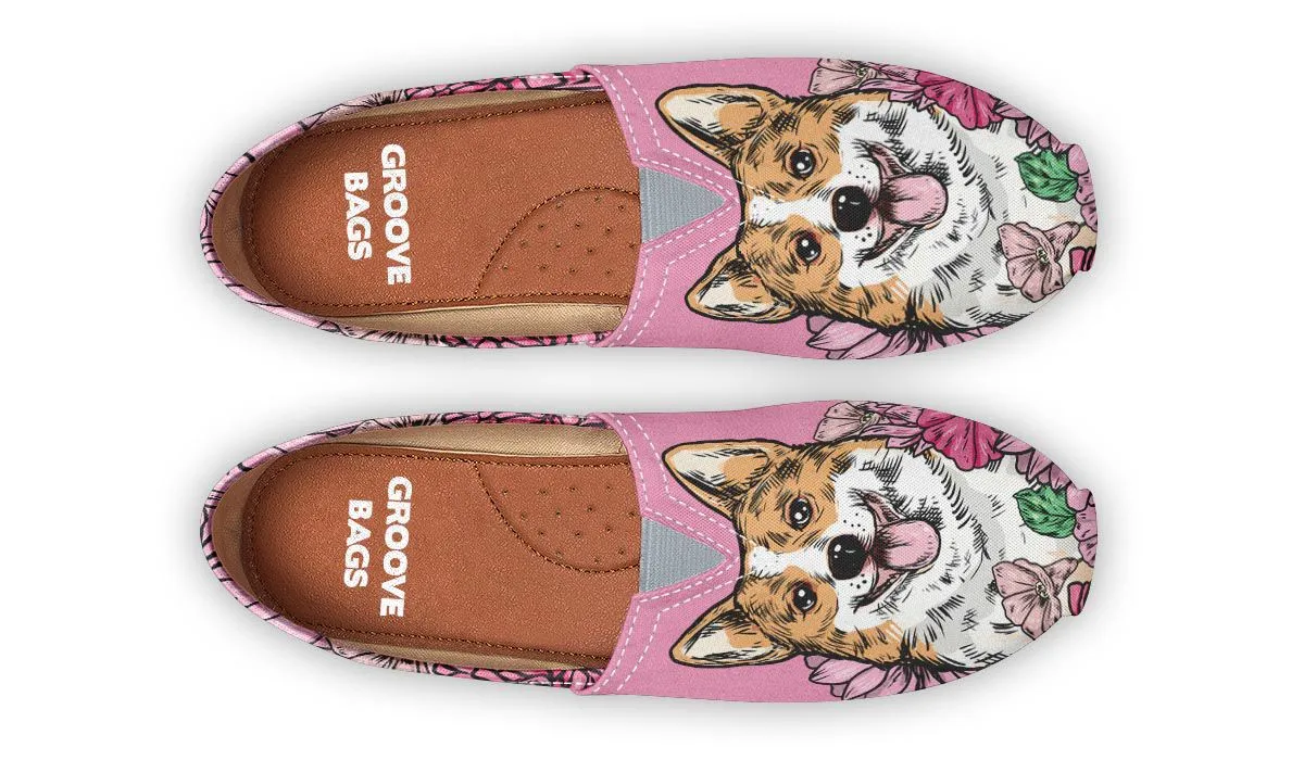 Illustrated Corgi Casual Shoes