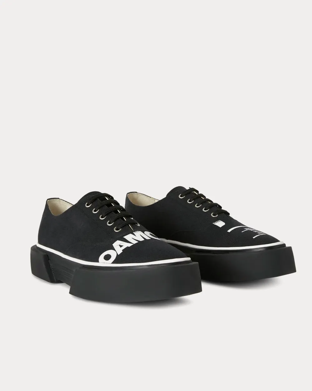 Inflate Plimsole Black Low Top Sneakers
