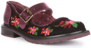 Irregular Choice Hilltop House In Black Flower For Women