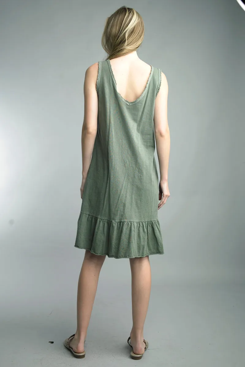 Italian Cotton Sleeveless Dress