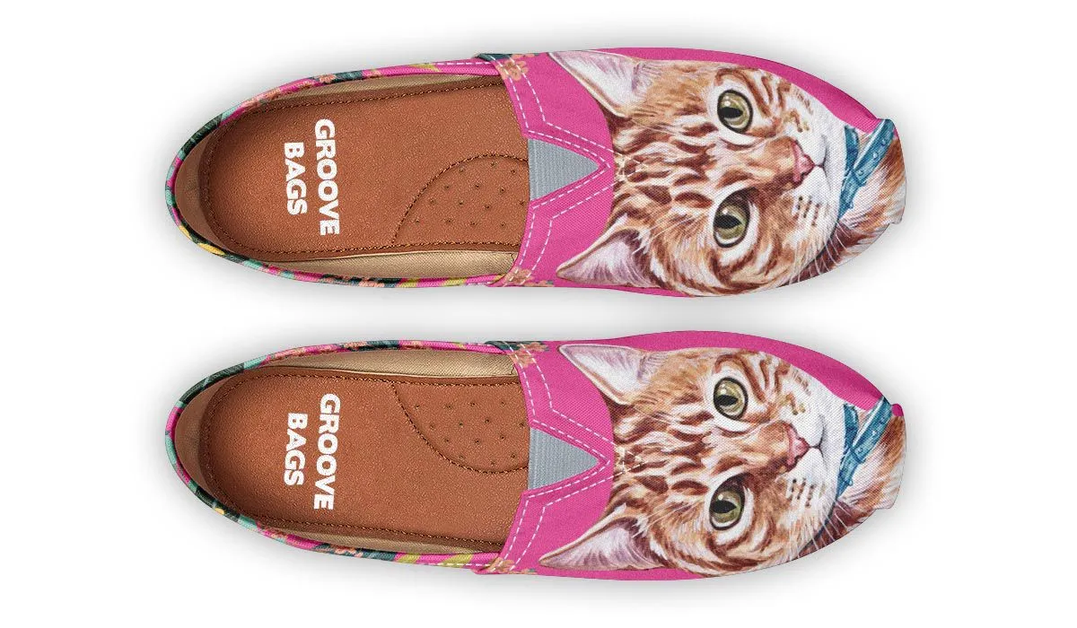 Joyful Tabby Cat Casual Shoes