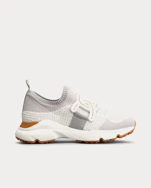 Kate Technical Fabric Grey / Brown Slip On Sneakers